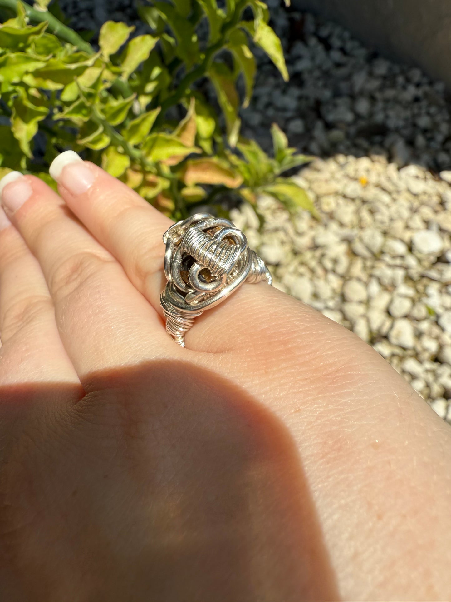 Size 5 tigers eye ring