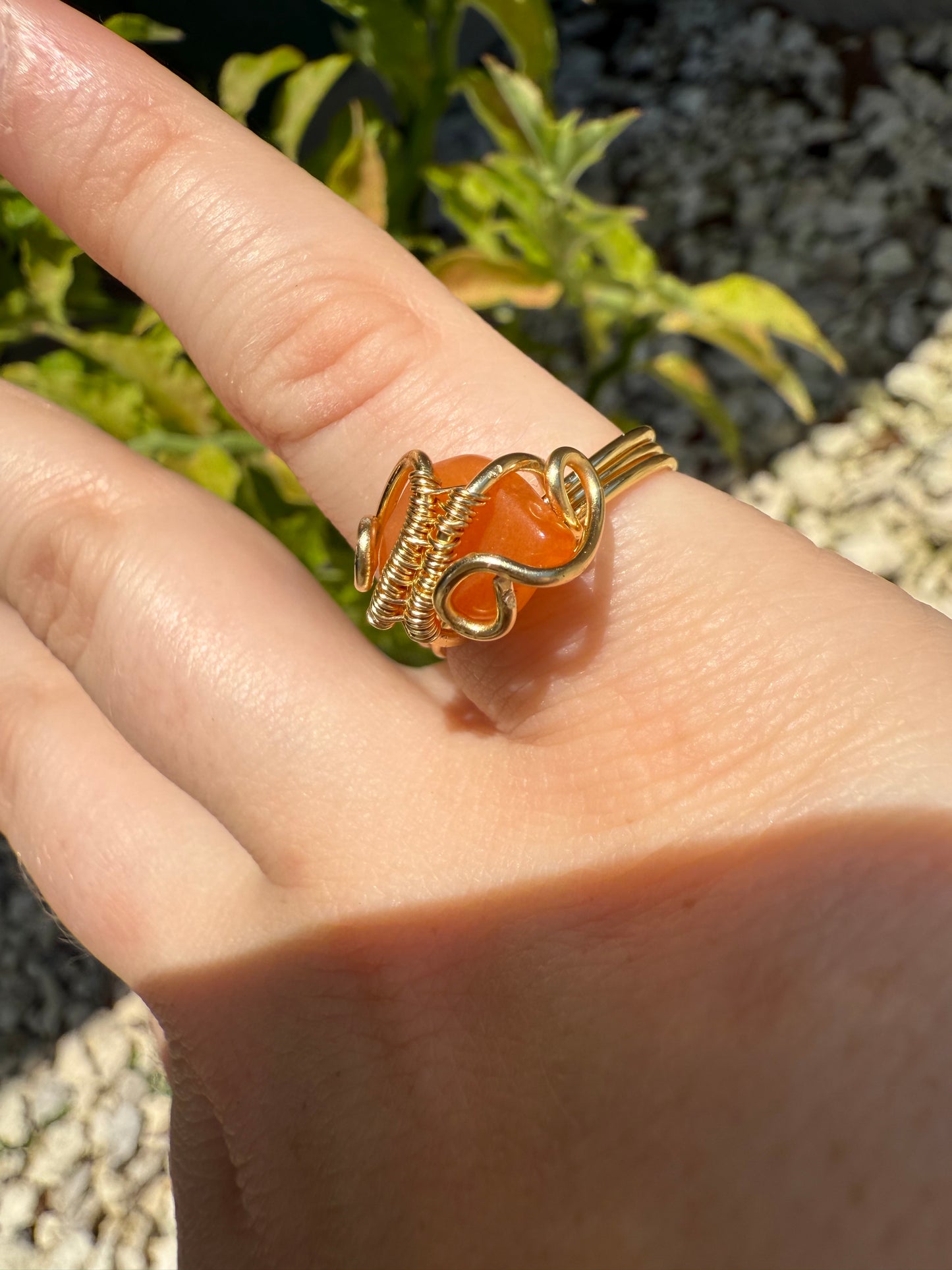Size 5.5 carnelian ring
