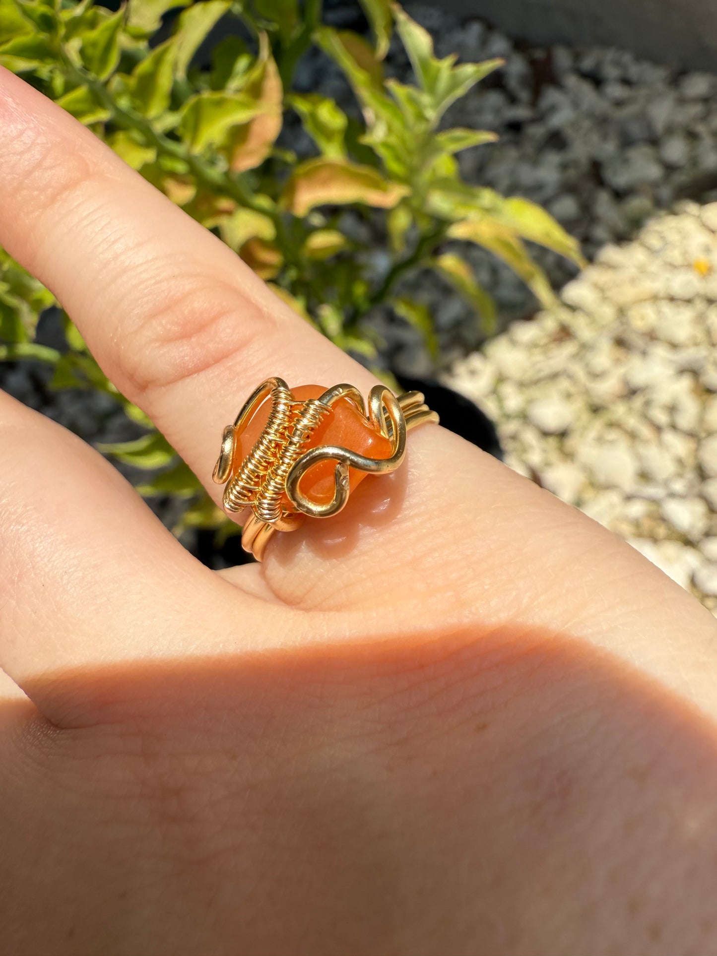 Size 5.5 carnelian ring