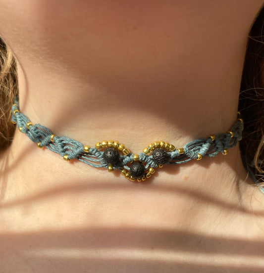 LAVA MACRAME CHOKER