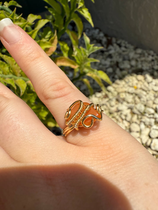 Size 5.5 carnelian ring