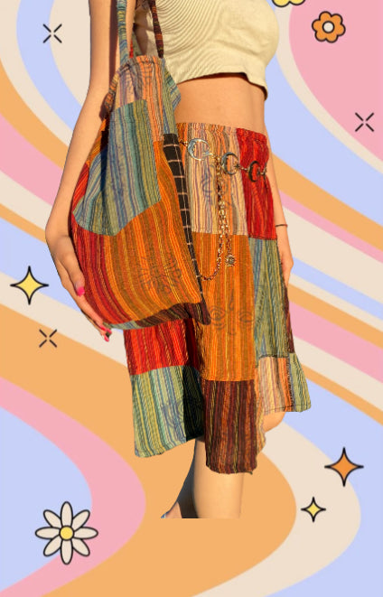 Handmade patchwork skirt XS/S